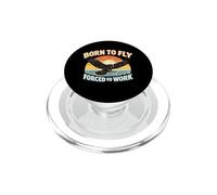 Born To Fly Forced Bird Of Prey Patriotic Hawk Falconry Gift PopSockets PopGrip for MagSafe