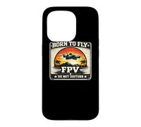 Born To Fly FPV Drone Pilot Retro Vintage Sunset Gift Case for iPhone 15 Pro