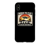 Born To Fly FPV Drone Pilot Retro Vintage Sunset Gift Case for iPhone XS Max