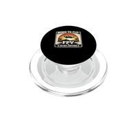 Born To Fly FPV Drone Pilot Retro Vintage Sunset Gift PopSockets PopGrip for MagSafe