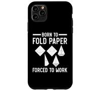 Born To Fold Paper Forced To Work Origami Paper Japanese Art Case for iPhone 11 Pro Max