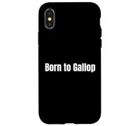 Born to Gallop Equestrian Horse Riding Case for iPhone X/XS