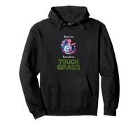 Born To Game Forced To Touch Grass Gamergirl Pullover Hoodie