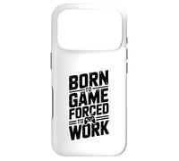 Born to Game Forced to Work Gamer Humor Case for iPhone 17 Pro