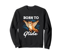 Born To Glide Sugar Glider Flying Forest Explorer Sweatshirt