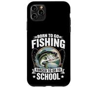 Born To Go Fishing Forced To Go To School | Angler Case for iPhone 11 Pro Max