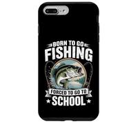Born To Go Fishing Forced To Go To School | Angler Case for iPhone 7 Plus/8 Plus