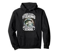 Born To Go Fishing Forced To Go To School | Angler Pullover Hoodie