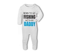 Born to go Fishing with My Daddy - Baby Romper Suit - New Born