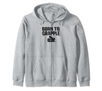 Born to Grapple Grappling No-Gi Dojo Ground Fighting Zip Hoodie