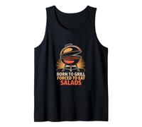 Born to Grill Forced to Eat Salads Funny BBQ Tank Top