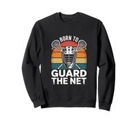 Born To Guard The Net Lacrosse Goalie Helmet Sweatshirt