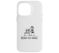 Born To Heal Pet Doctor Veterinary Medicine Case for iPhone 14 Pro Max