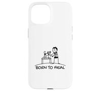 Born To Heal Pet Doctor Veterinary Medicine Case for iPhone 15