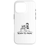 Born To Heal Pet Doctor Veterinary Medicine Case for iPhone 16 Pro