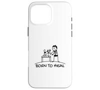 Born To Heal Pet Doctor Veterinary Medicine Case for iPhone 16 Pro Max