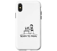 Born To Heal Pet Doctor Veterinary Medicine Case for iPhone X/XS