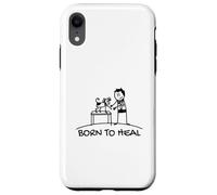 Born To Heal Pet Doctor Veterinary Medicine Case for iPhone XR