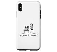 Born To Heal Pet Doctor Veterinary Medicine Case for iPhone XS Max