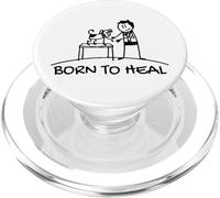 Born To Heal Pet Doctor Veterinary Medicine PopSockets PopGrip for MagSafe