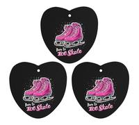 Born To Ice Skate Car Air Freshener 3-pack Aromatherapy Tablets Hanging Scented Cards for Rooms Bathrooms Wardrobe Love form