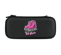 Born to Ice Skate Portable Storage Bag Compatible with Switch Carrying Case Protector Bags with 15 Games Accessories
