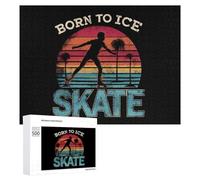 Born to Ice Skate Puzzles Customized Challenging Gifts for Adults 300/500/1000 Piece