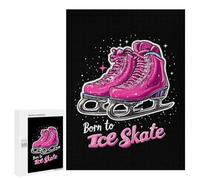 Born To Ice Skate Wood Puzzles for Adults And Family Vertical Version Game Interesting Creative Gift Wooden Jigsaw Puzzle