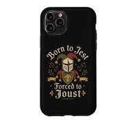 Born To Jest Forced To Joust Medieval Knight Humor Case for iPhone 11 Pro