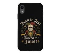 Born To Jest Forced To Joust Medieval Knight Humor Case for iPhone XR