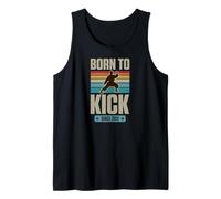 Born to Kick Since 2011 Karate Theme Birthday Boy Birth Year Tank Top