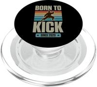 Born To Kick Since 2020 Karate Theme Birthday Boy Birth Year PopSockets PopGrip for MagSafe