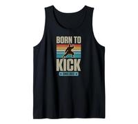 Born to Kick Since 2022 Karate Theme Birthday Boy Birth Year Tank Top