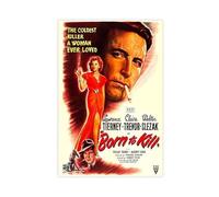Born to Kill 1947 Movie Canvas Poster Bedroom Decor Landscape Office Room Decor Gift 08x12inch(20x30cm)