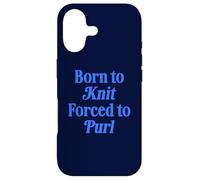 Born To Knit Forced To Purl Funny Knitting Case for iPhone 17