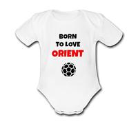 BORN TO LOVE ORIENT PERSONALISED Unique Baby Vest Baby Grow Babygrow Boys Girls UNISEX FOOTBALL LEYTON