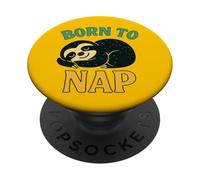Born to Nap Sloth Design Lazy Day Mood Animal PopSockets Adhesive PopGrip