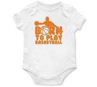 Born to Play Basketball Babygrow Basket Ball Babies Boy Girl Funny Baby Vest, 0-3 Months, White