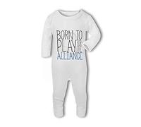 Born to Play for The Alliance Funny Wow - Baby Romper Suit - 6-12 Months