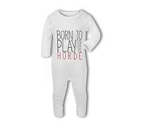 Born to Play for The Horde Funny Wow - Baby Romper Suit, 3-6 Months