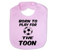 Born To Play Toon/Newcastle - Funny Baby/Toddler/Newborn Bib - Baby Gift