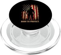 BORN TO PROTECT. Weathered Soldier PopSockets PopGrip for MagSafe