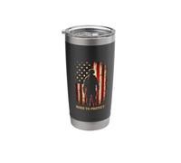 Born to Protect. Weathered Soldier Stainless Steel Insulated Tumbler