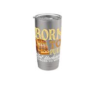 Born to Pull Slot Machines Forced to Work Casino Stainless Steel Insulated Tumbler