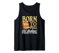 Born to Pull Slot Machines Forced to Work Casino Tank Top