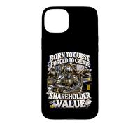 Born To Quest Forced To Create Shareholder Value Knight Meme Case for iPhone 15 Plus