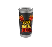 Born to Raise Hell Rebel Fire Stainless Steel Insulated Tumbler