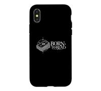 Born To Read Reader Coin Flip Reading The Moon Shirt Case for iPhone X/XS