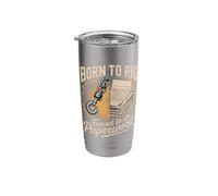 Born to Rig Forced to Do Paperwork Rigger Humor Stainless Steel Insulated Tumbler