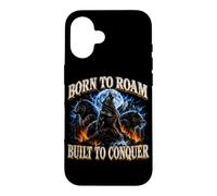 Born to Roam Built to Conquer Wolf Lover Adventure Seeker Case for iPhone 16